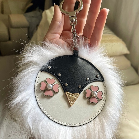 Kate spade penguin poof fob keychain EUC - Picture 2 of 5